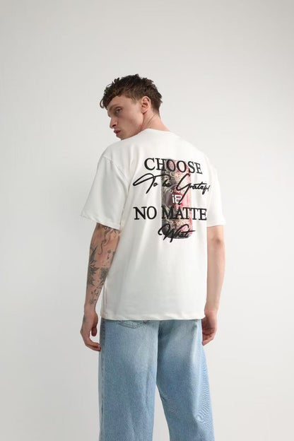 T-shirt oversize brodé
