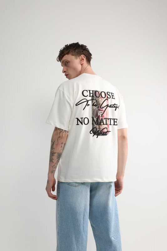 T-shirt oversize brodé